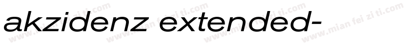 akzidenz extended字体转换